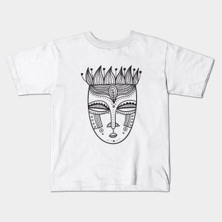 Tribal mask Black Kids T-Shirt